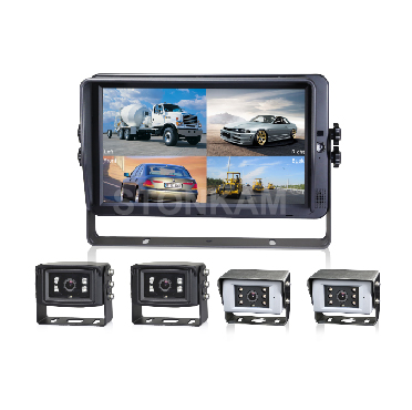 Backup Camera System with 10.1-inch HD Quad-view Monitor