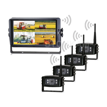 10.1 inch HD Digital Wireless Quad-view Monitor System