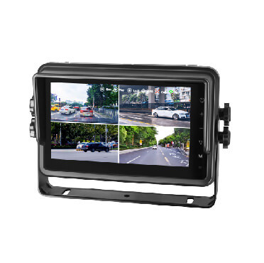 STONKAM 7 inch Waterproof Vehicle Video Recording Monitor with Split-screen