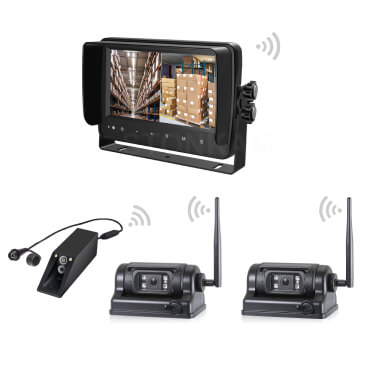 7-Inch HD Wireless Forklift Camera Safety Monitoring System