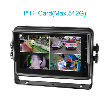 7 inch Intelligent Vehicle Recording Monitor With Algorithm(ADAS/BSD/DMS/APC)