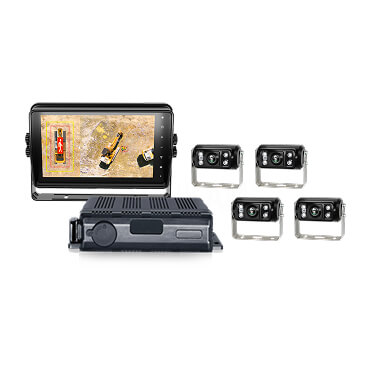 Heavy Equipment & Excavator 360-Degree Around View Monitor System