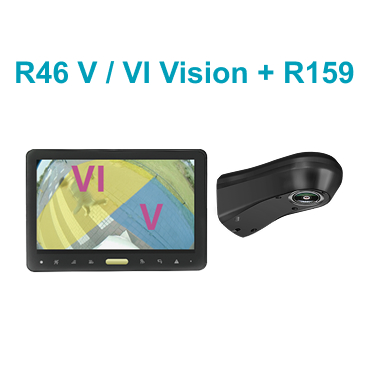 10.1'' class V & VI blind spot cover camera mirror system