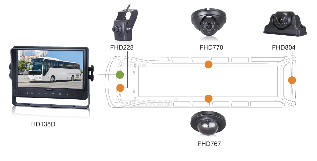 9 inch vehicle monitor