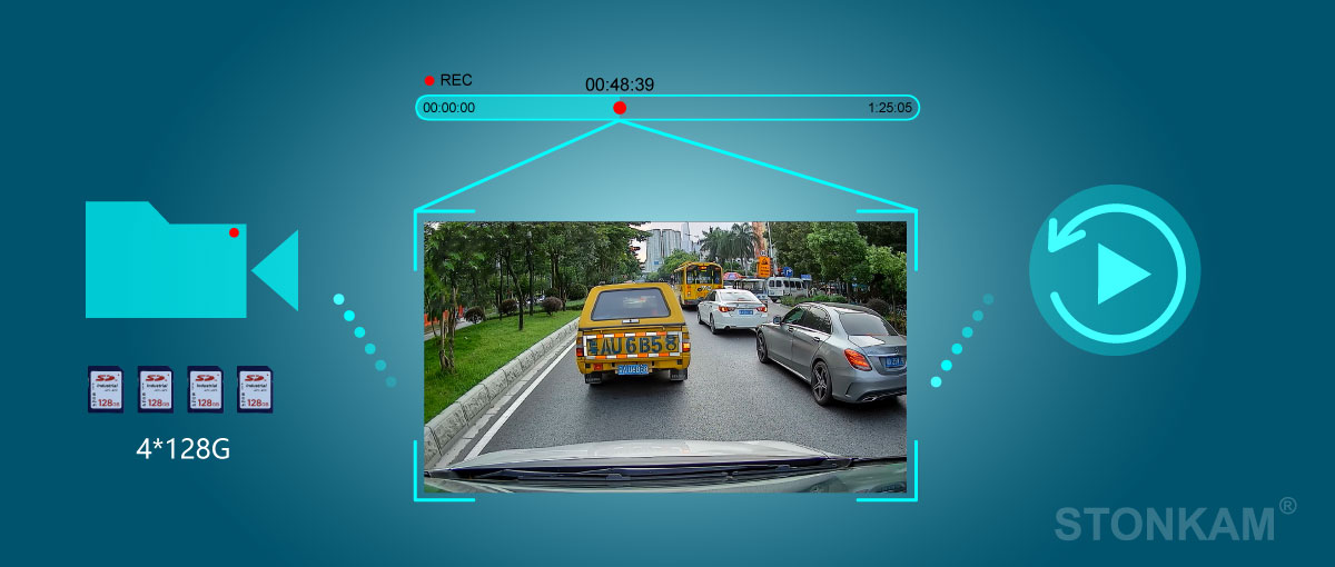 In-vehicle monitor with touch screen