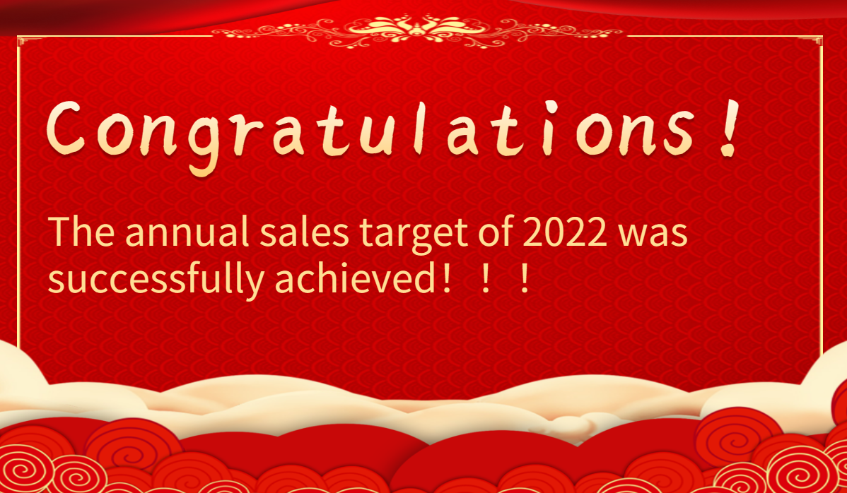 2022 annual sales target