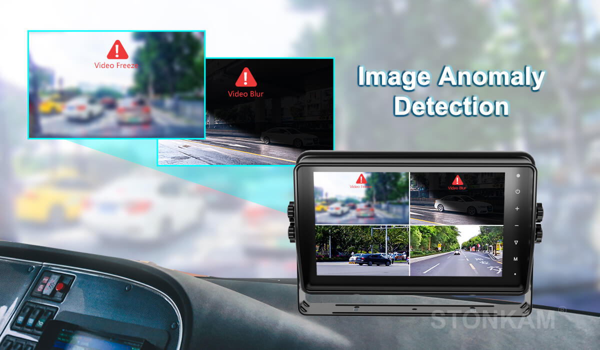 In-vehicle monitor with touch screen