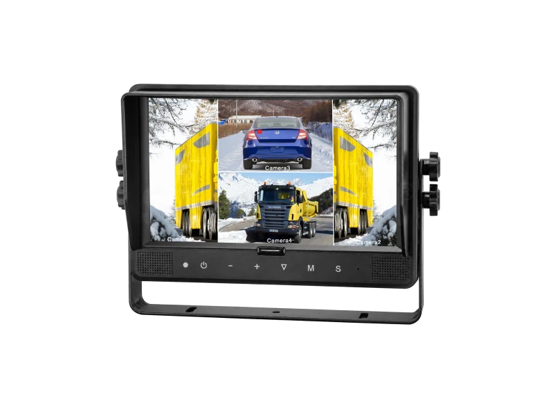 9 inch HD touch-screen Quad-view recording monitor