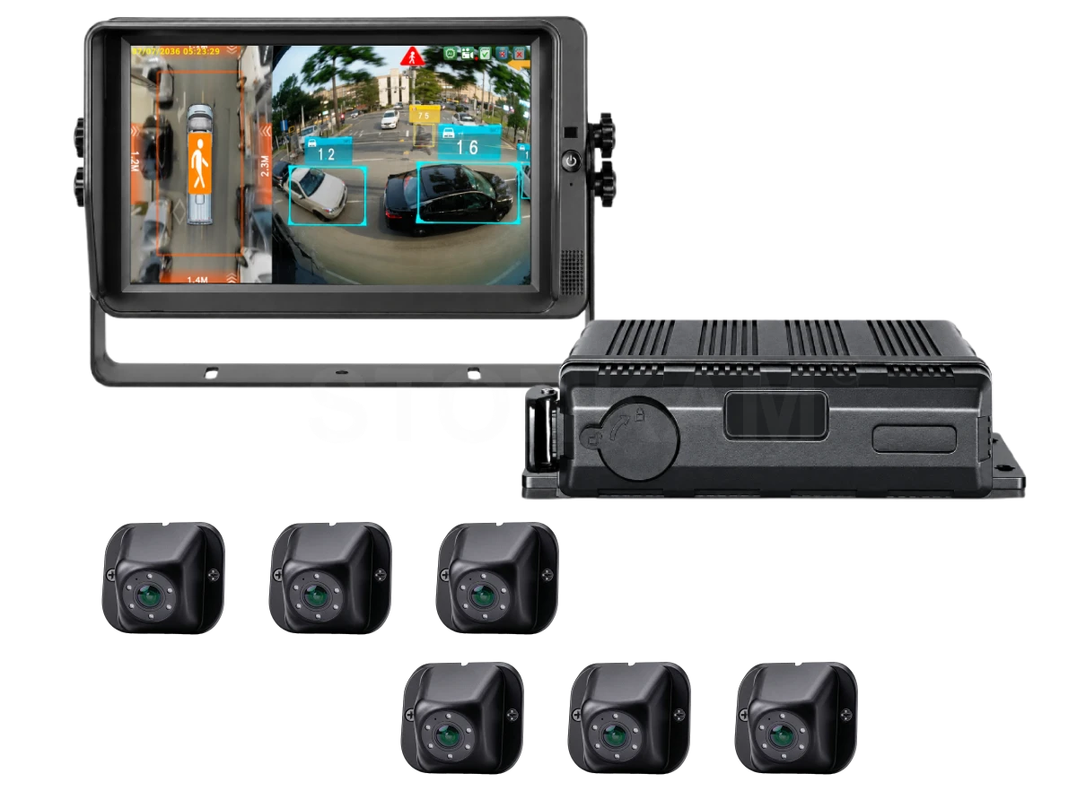 6CH 1080P HD Waterproof 360 Surround View Panoramic Image System