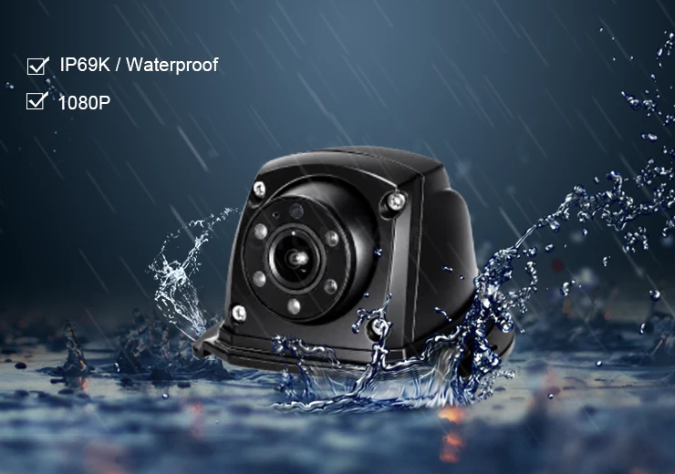 IP69K waterproof, workable even in rain and snow