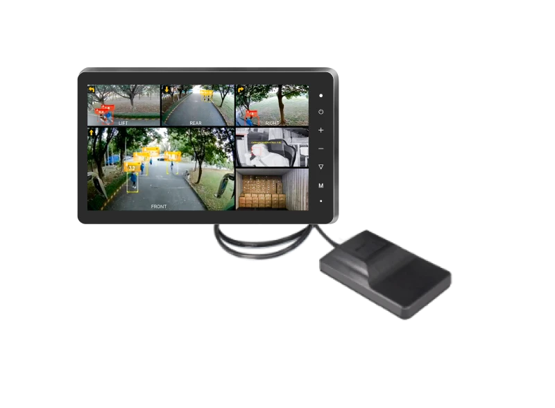 7″ 6CH Intelligent Vehicle Recording Monitor With Algorithm(ADAS/BSD/DMS)