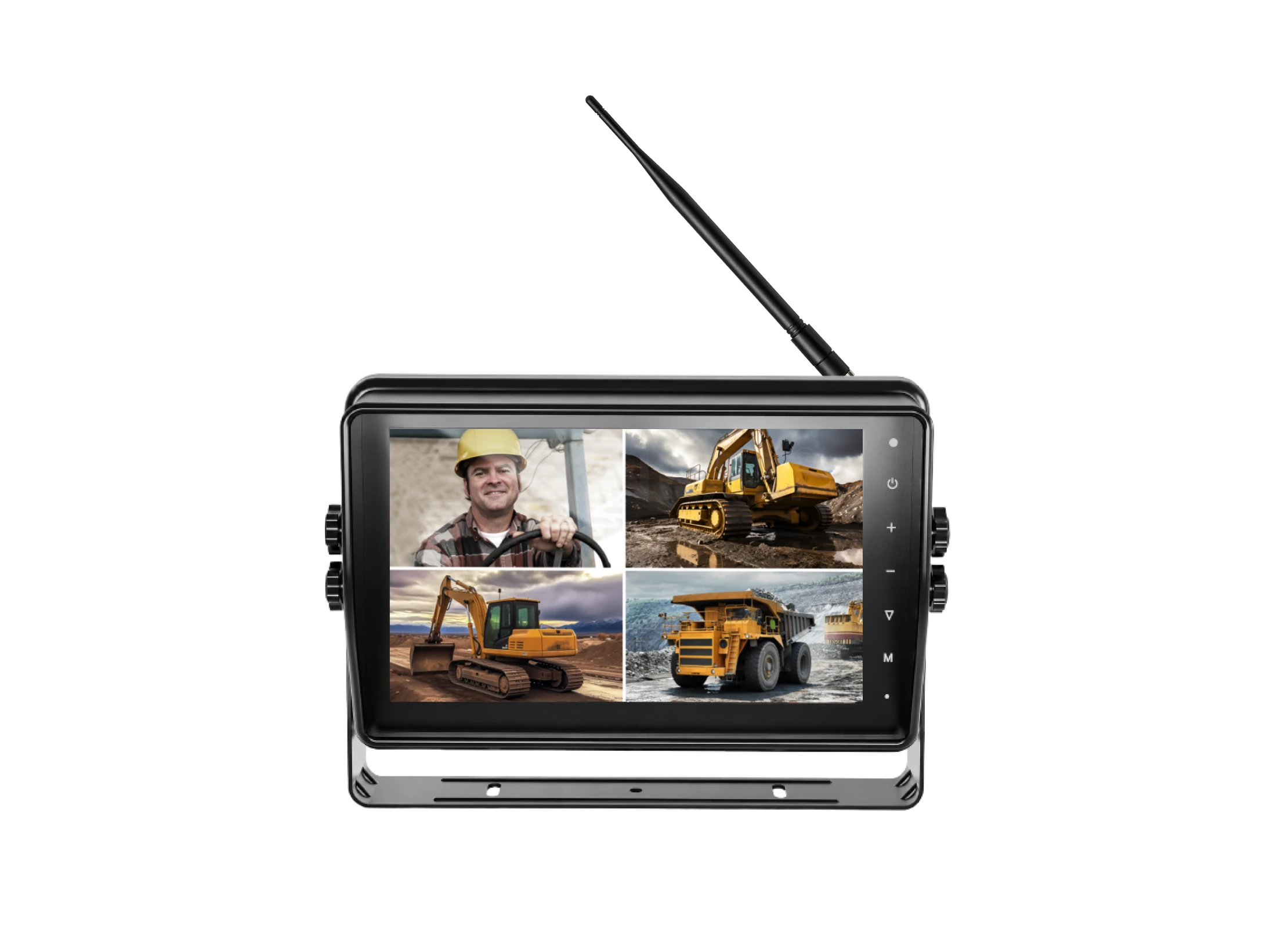 10.1-inch HD quad-view wireless vehicle monitoring and video-recording display