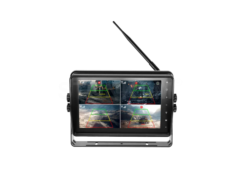7-inch intelligent pedestrian & vehicle detection and warning wireless vehicle monitoring and video-recording display