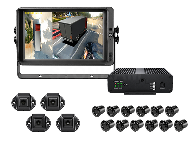 360° 3D Around-View System with Radar System for Blind Spots