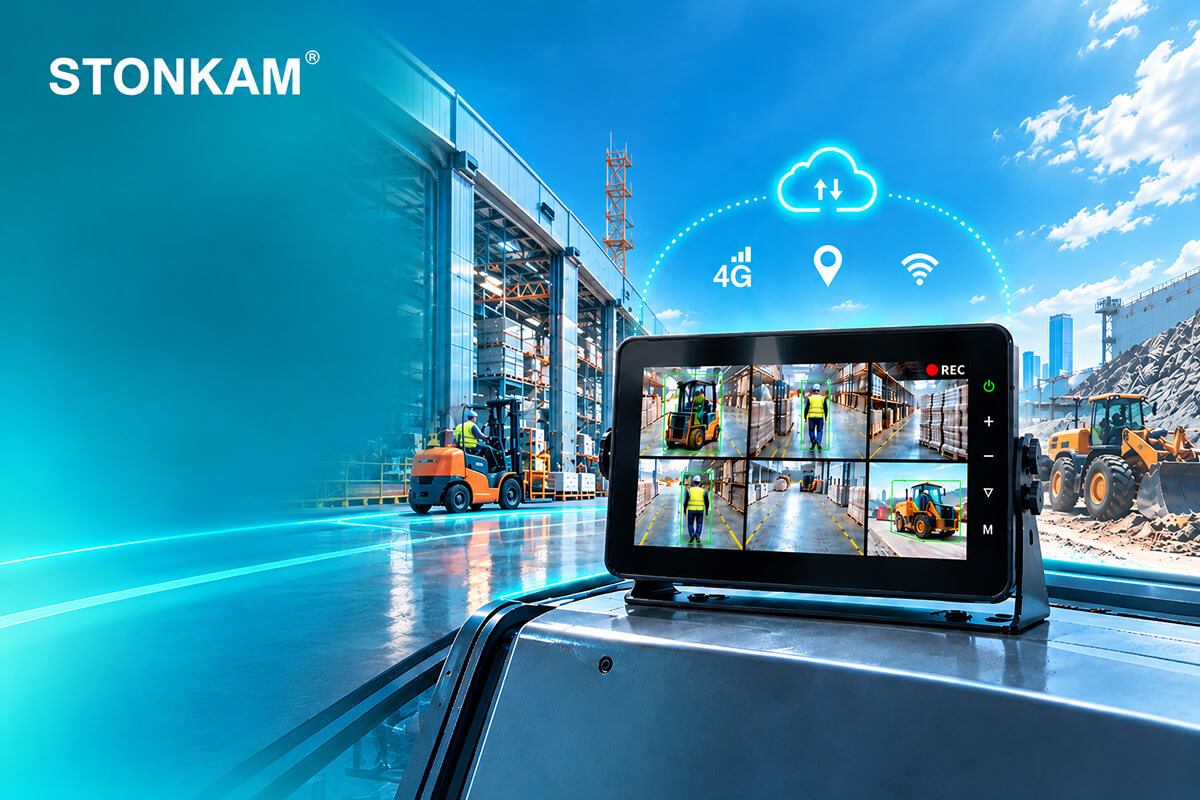 STONKAM AI Vehicle Monitors: Integrated Design for Industrial Vehicle Safety and Fleet Management